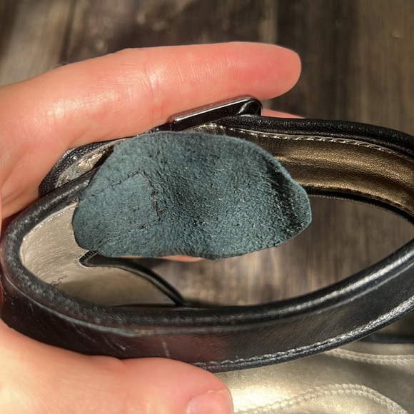 Tahari black block ankle strap heels ADAM 6.5 - Picture 8 of 10